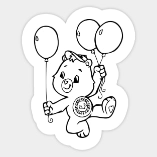 Care Bear with balloons Sticker